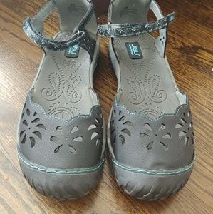 JBU ankle strap walker sandals